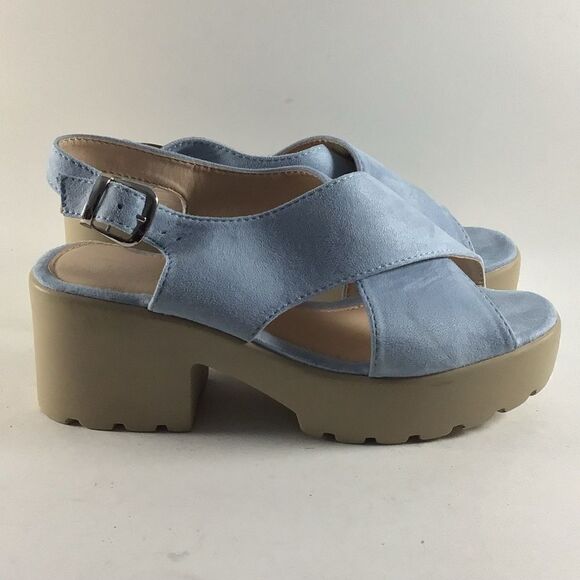 Tina’s shoes womens buckle oxfords blue size EU 38 US 7.5-8 - Picture 1 of 8